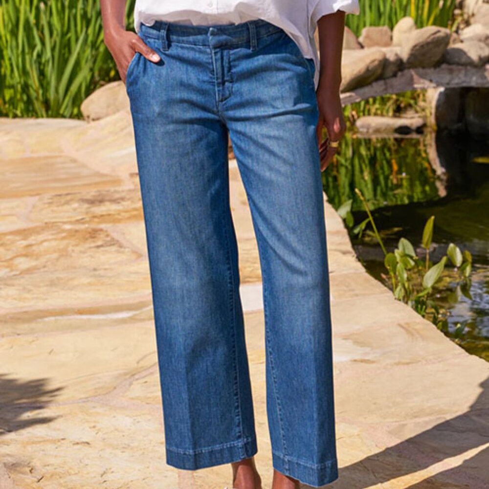 FRANK & EILEEN WESTPORT JEANS - 1984 WASHED BLUE, size 10, worn once